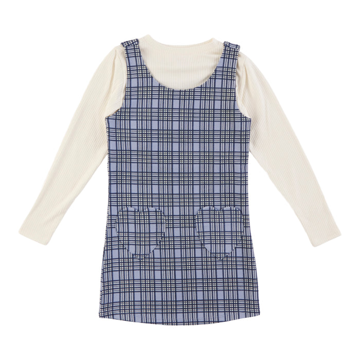 MONKEY BARS Toddler Girls' Autumn Flair Long Sleeve Plaid Jumper