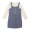 Robe-salopette à carreaux et manches longues Inspiration automnale BELLA & BIRDIE pour filles
