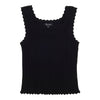 lily morgan Women's Solid Pointelle Tank Top