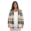 lily morgan Women's Plus Plaid Cardigan