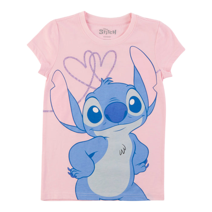 Girls' Licensed Stitch Printed Short Sleeve T-Shirt
