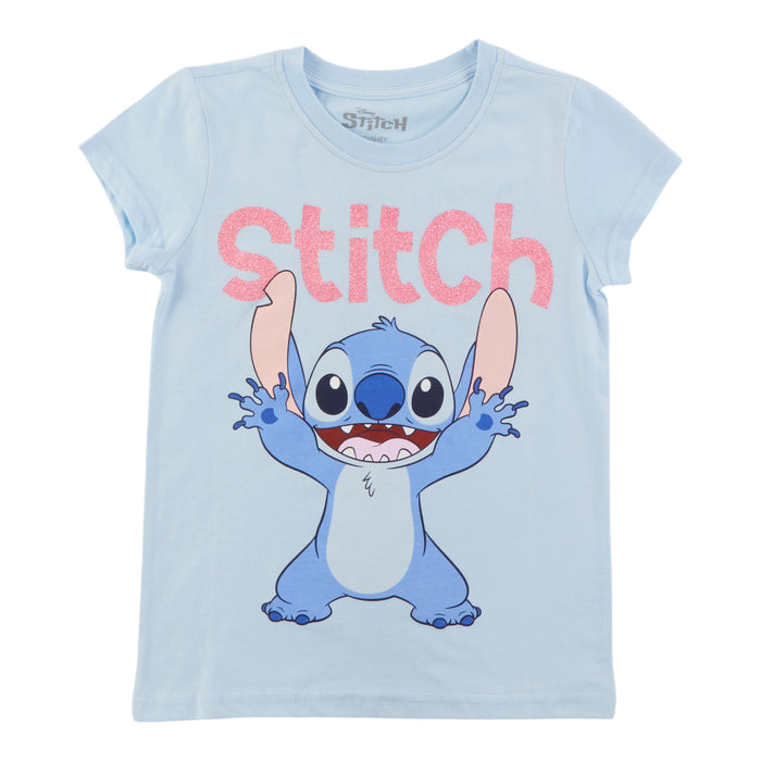 Girls' Licensed Stitch Printed Short Sleeve T-Shirt