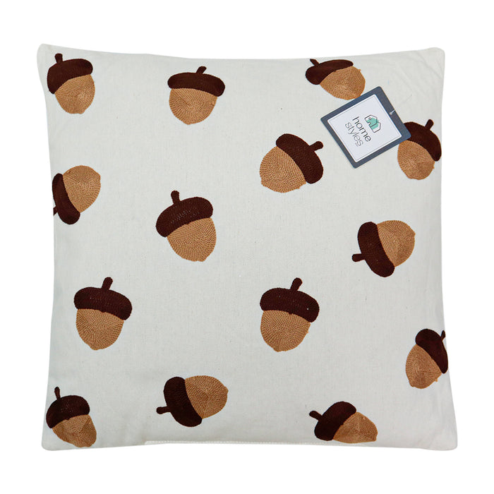 Coussin brodé HomeStyles, 18 po × 18 po