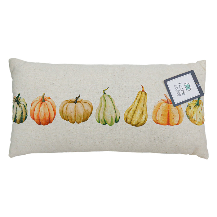 HomeStyles Fall Print Cushion, 20-in x 10-in.