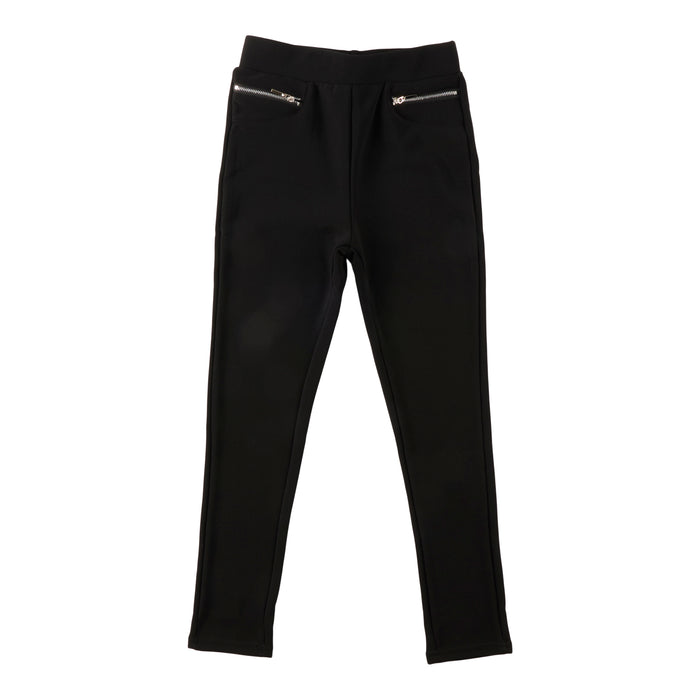 BELLA & BIRDIE Girls' Autumn Flair Solid Scuba Pants