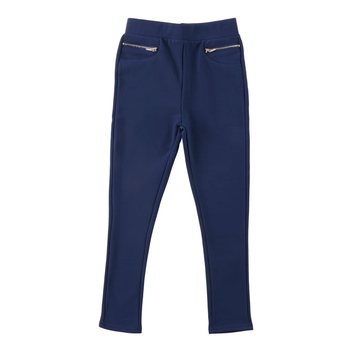 Pantalon d’aspect néoprène de couleur unie Inspiration automnale BELLA & BIRDIE pour filles