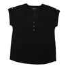 lily morgan Women's Short Tab Sleeve Button Top