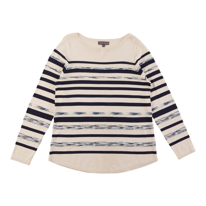 Classic Editions Women's Long Sleeve Striped Top