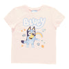 Toddler Girls' Licensed Bluey Printed Short Sleeve T-Shirt