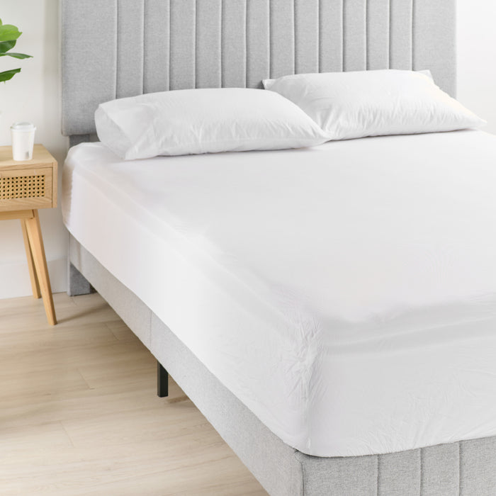 Sleep Solutions Vinyl Waterproof Mattress Protector, Double, 54-in x 75-in.