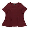 lily morgan Women's Plus Short Sleeve Sweater Knit Top
