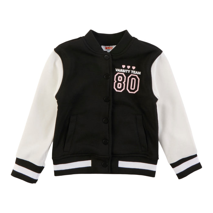 MONKEY BARS Toddler Girls' Autumn Flair Varsity Jacket