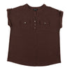 lily morgan Women's Plus Top with Dual Chest Pockets