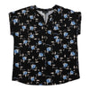 lily morgan Women's Plus Printed Top with Dual Chest Pockets