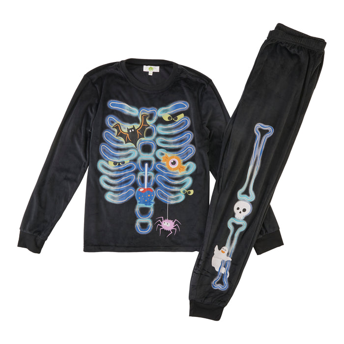 Men's Novelty Velour PJ Set, 2-Piece