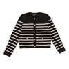 Cardigan rayé avec boutons couleur or lily morgan pour femmes