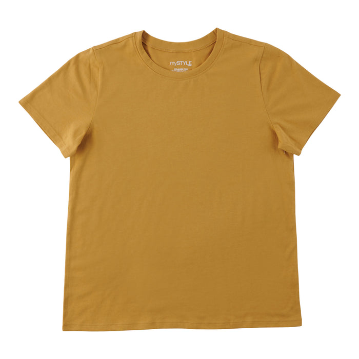 mySTYLE Women's Short Sleeve Crew Neck Tee