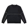 Men's Long Sleeve Sweater with Piping Detail