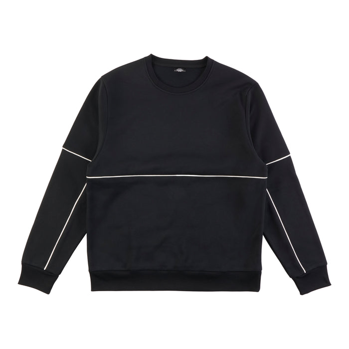 Men's Long Sleeve Sweater with Piping Detail