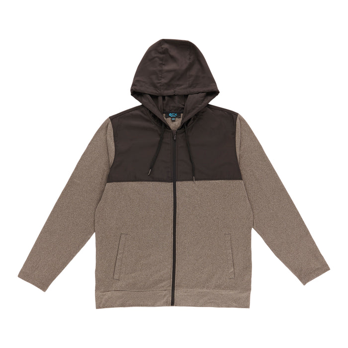 ACX Active Men's Hooded Mix Media Jacket