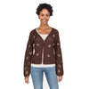 mySTYLE Women's Floral Crochet Cardigan