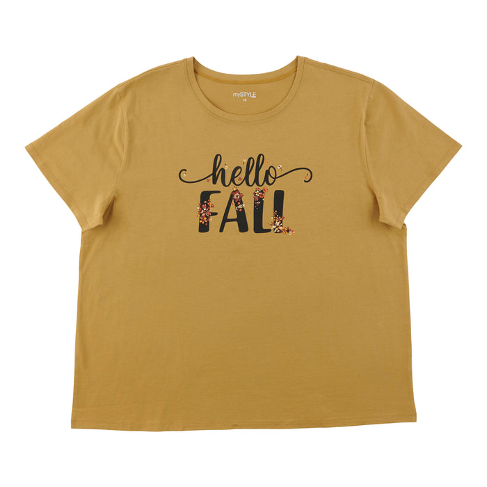 T-shirt à imprimé Moisson mySTYLE taille plus pour femmes