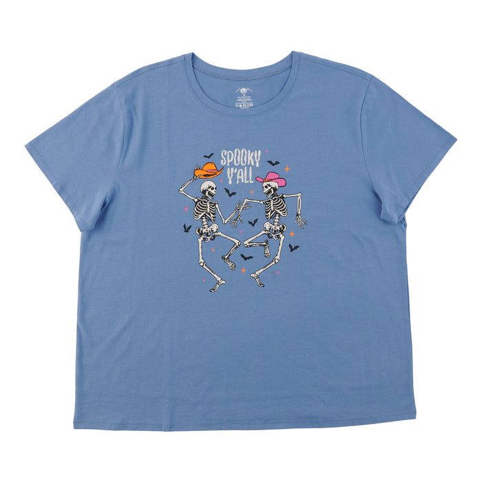 Women's Plus Halloween Crew Neck T-Shirt