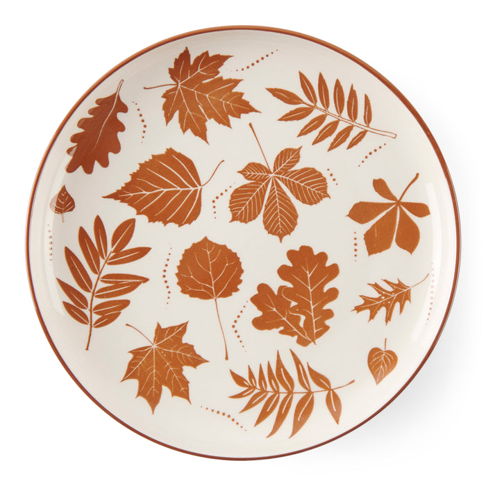 Fallen Leaves Dinner Plates, 8.3-in, 4 Pack