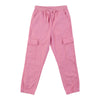 Toddler Girls' Solid Poplin Cargo Pants with Drawstring