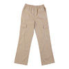 Pantalon cargo de couleur unie en popeline pour filles