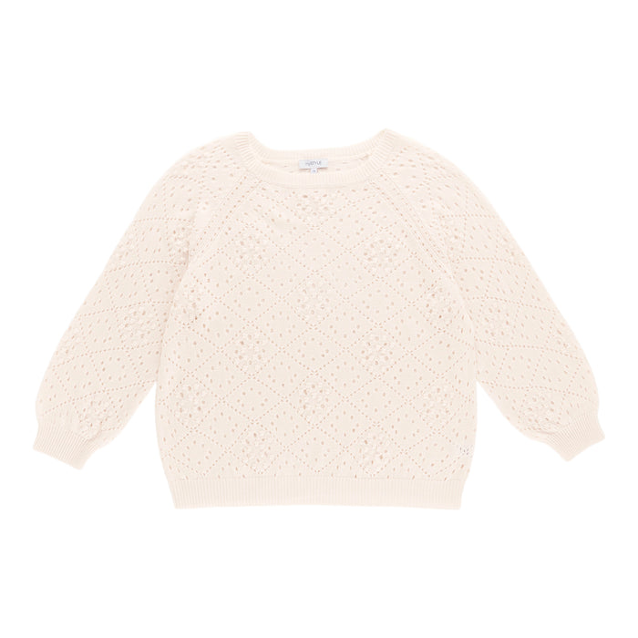 mySTYLE Women's Plus Crochet Sweater