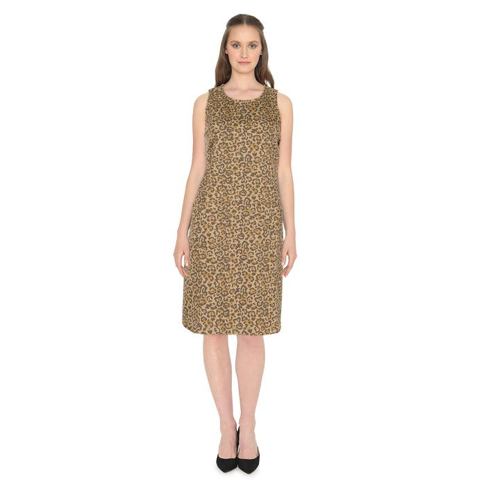 Robe imprimée en denim à motif d'animal mySTYLE pour femmes