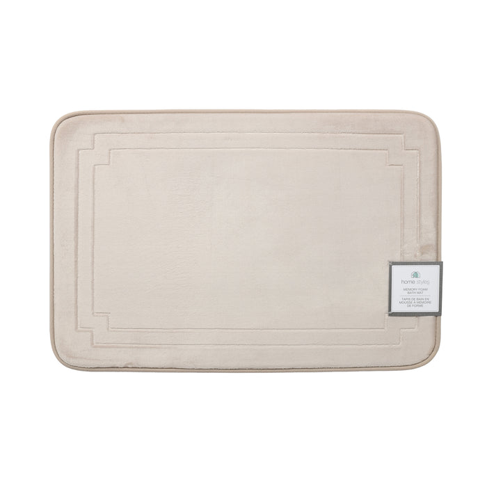 Tapis de bain à bordure embossée HomeStyles, 20 po × 30 po 