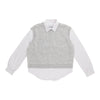 mySTYLE Women's Two-Fer Shirt Vest