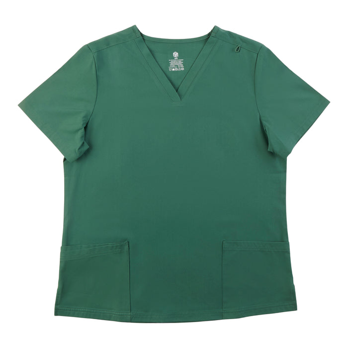 Women's Solid Short Sleeve Scrub Top