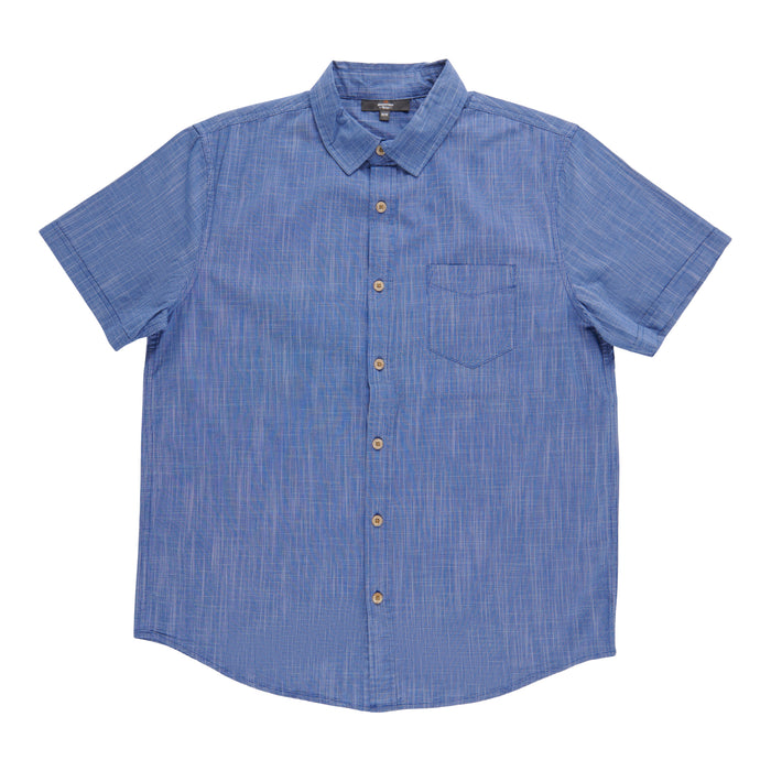 Mountain Ridge Men's Button-Up Crosshatch Shirt