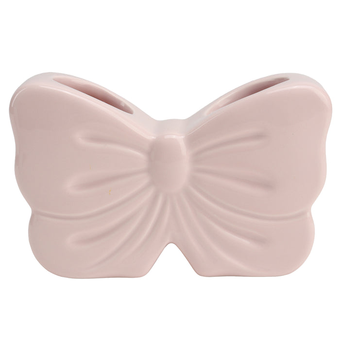 HomeStyles Ceramic Bow Organizer, Assorted, 5.7-in x 2.4-in x 3.5-in.