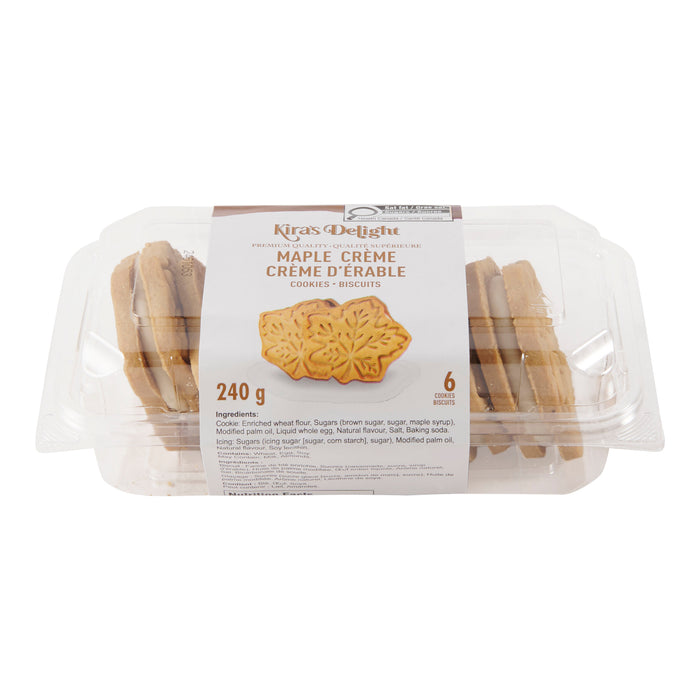 Kira Maple Cream Cookie, 270-g, 6-Pack