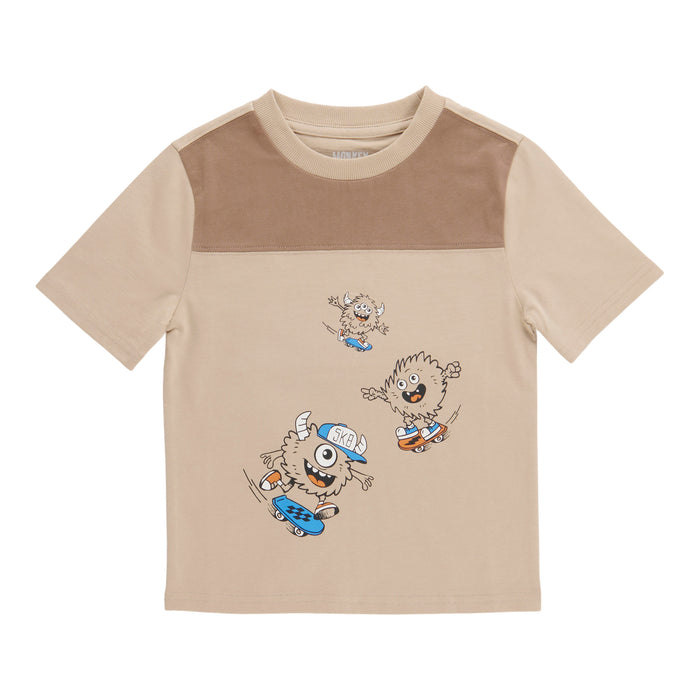MONKEY BARS Toddler Boys' Varsity Printed Short Sleeve T-Shirt