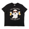 T-shirt à col rond et manches courtes de fantaisie taille forte pour hommes