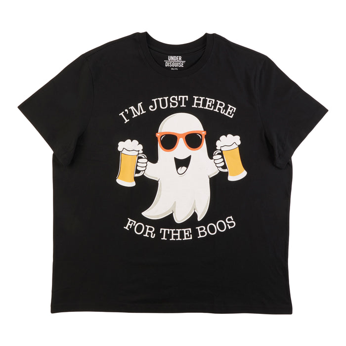 T-shirt à col rond et manches courtes de fantaisie taille forte pour hommes