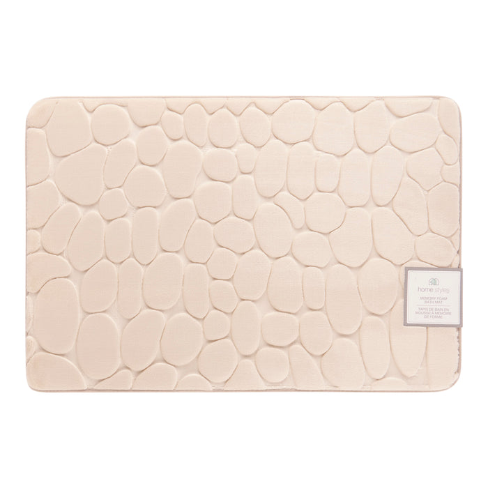 Tapis de bain HomeStyles à galets embossés, 20 po × 30 po 