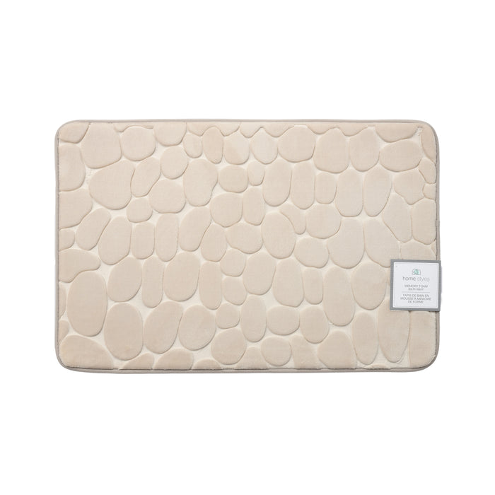 Tapis de bain HomeStyles à galets embossés, 20 po × 30 po 