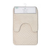 Tapis de bain en mousse avec motif géométrique HomeStyles – 2 pièces