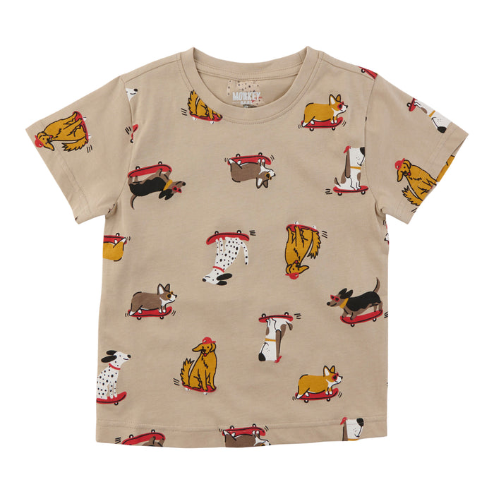 MONKEY BARS Toddler Boys' Varsity Printed Short Sleeve T-Shirt
