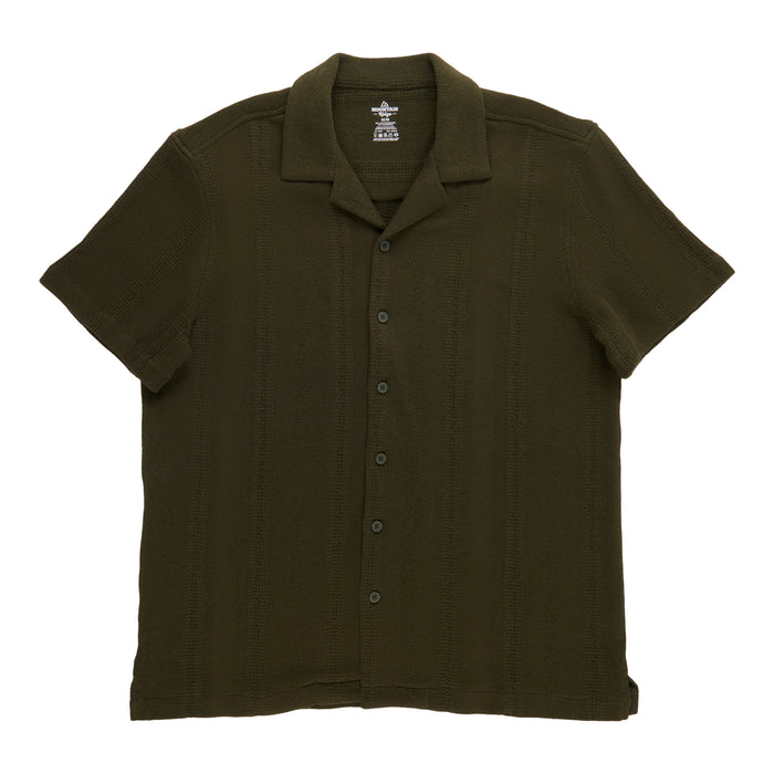 Mountain Ridge Men's Textured Short Sleeve Button-Up Shirt