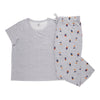 Pyjama avec haut à manches courtes Carisma taille plus pour femmes, 2 pièces