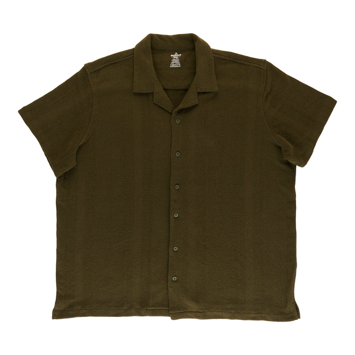 Mountain Ridge Big Guy Textured Short Sleeve Button-Up Shirt