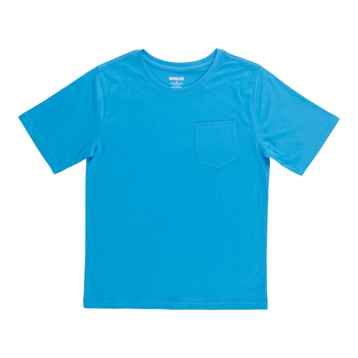 SURVIVAL GEAR Boys' Varsity Chest Pocket Short Sleeve T-Shirt