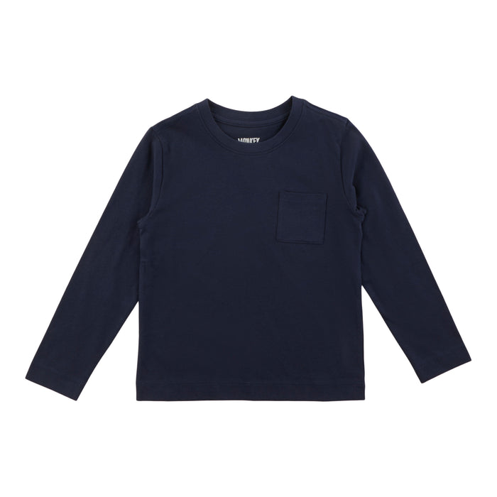 T-shirt à manches longues de couleur unie Style universitaire MONKEY BARS pour tout-petits